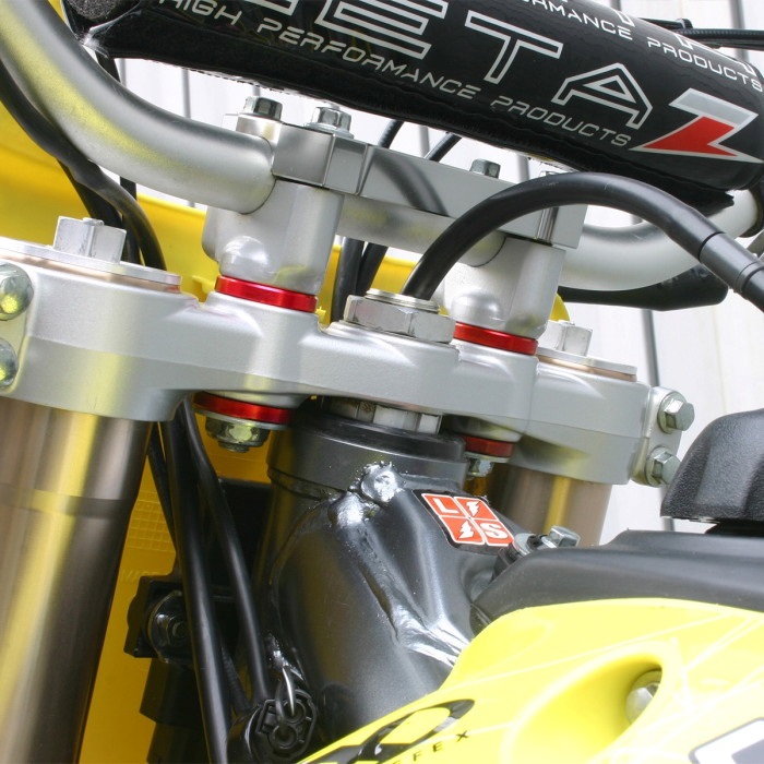 ラバーキラー ブルー YZ250F/450F 14－｜ハンドルクランプ・ハンドルス