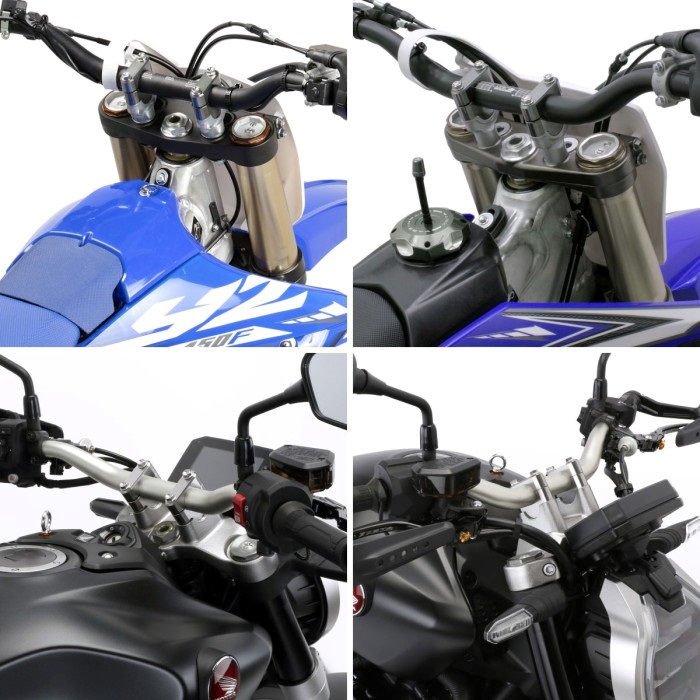 バーライズキット ブラック 22.2φバー用｜ハンドルクランプ