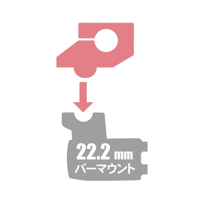 バーライズキット 20mmオフセット｜ハンドルクランプ・ハンドルスぺー