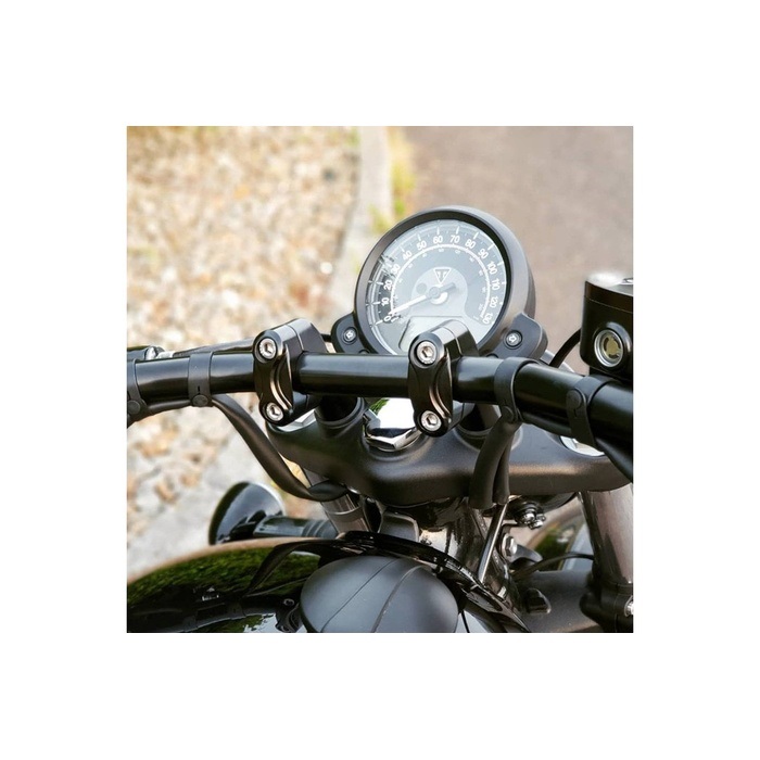 Motone トライアンフ　ハンドルライザー　ブラック Motone Customs モートーン カスタムズ ハンドルライザー 22mm